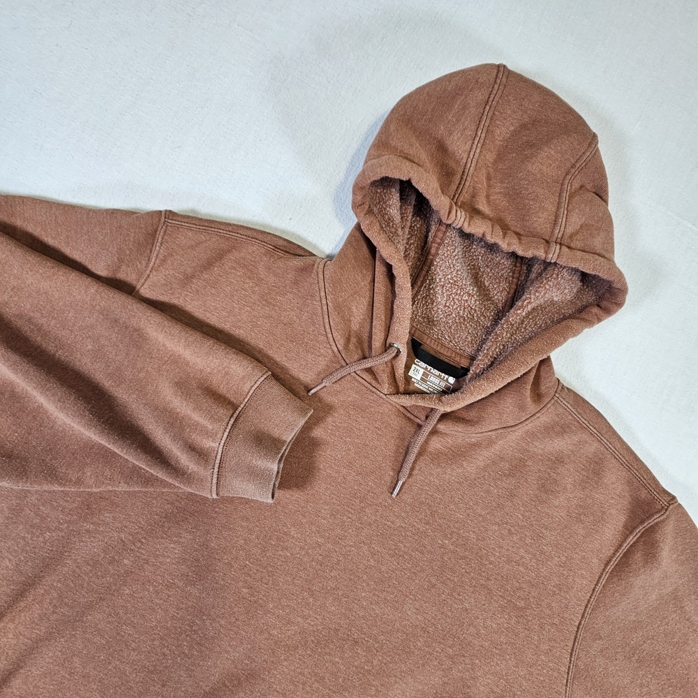 Carhartt Pullover Hoodie Sweatshirt 2XL Mens Burnt Orange K288-R38 Tall